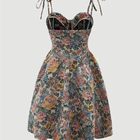 Floral Bustier Dress - Picture 3 of 4